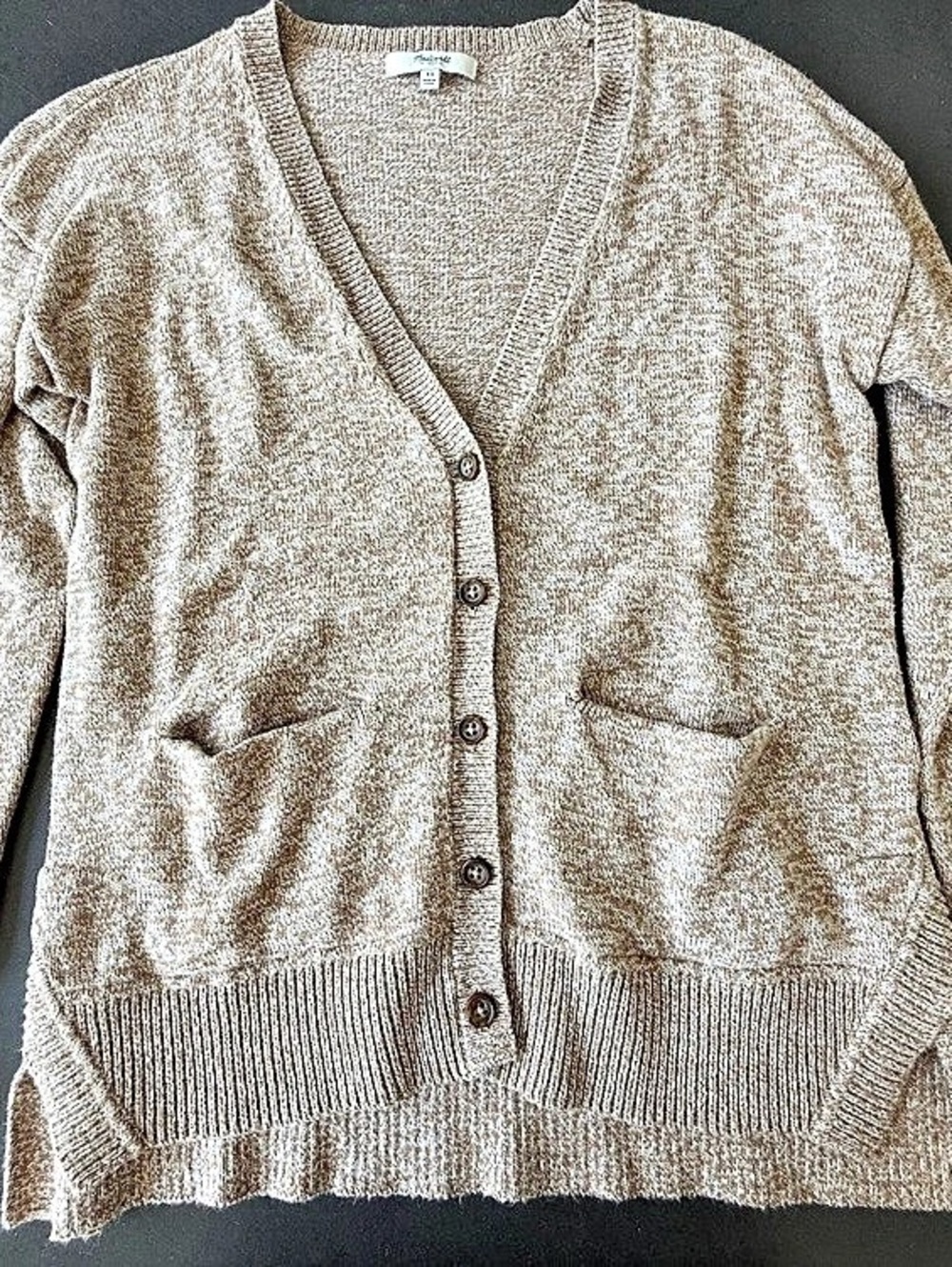 Madewell Women's Brown Button-Front Cardigan Size XS